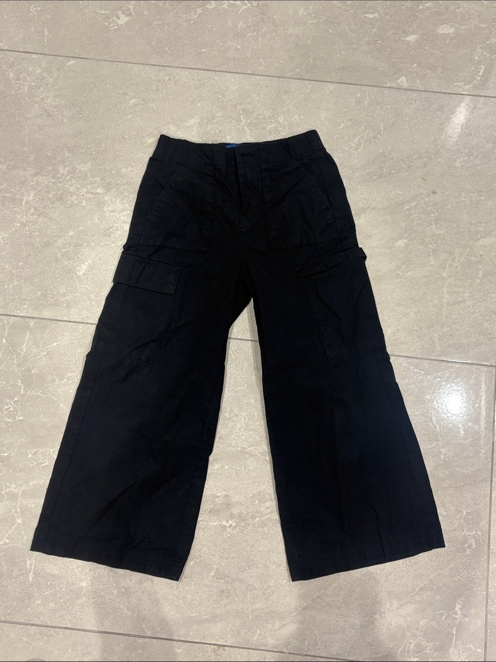 Old Navy Black Wide-Leg Cargo Pants for Kids